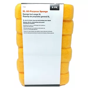 6 Pack All Purpose Foam Sponge Extra Large Grout Tile Car Wash Cleaning - Picture 1 of 9