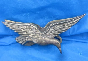 BRASS Bird Paper Clip Spring Action Note/Paper Holder  VTG ACTION Mfg TAIWAN - Picture 1 of 7