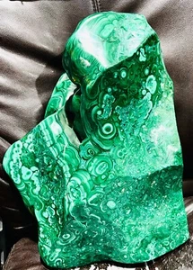 Huge Nnatural Polished Malachite Crystal  Mineral specimen - Freeform 63 Lbs - Picture 1 of 24