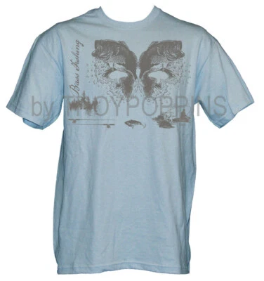 1-BAJO PESCA MOSCA PESCADOR ROPA DEPORTIVA EQUIPO DESGASTE GRÁFICO ESTAMPADO CAMISETA Foto 1 de 2