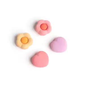 GeekShare Thumb Grips for /PS5/XBOX/NSPRO/XSX/Switch/OLED Heart Flower 4PCS - Picture 1 of 19