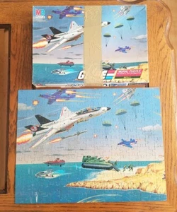 G.I. Joe 1985 Milton Bradley Mural Puzzle Battle #1. Complete. Taped Box. - Picture 1 of 4