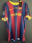 Messi #10 2010/2011 Fc Barcelona #10 Champions League Final Jersey Size Large 
