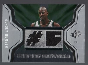 2007-08 SPx Winning Materials Jersey Number #WMJ-KG Kevin Garnett *Looks NrMt*