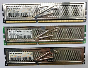 OCZ Platinum Series 6GB (3x2GB) DDR3 OCZ3P13334GK DDR3-1333 PC3 10666 1.8v#R2289 - Bild 1 von 2