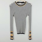 IRIS MAXI Womens Size 12 Striped Print Knitted Jumper Top