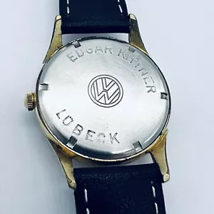 VW MAUTHE CLOCK EDGAR KITTNER LÜBECK GERMANY DEALER PORSCHE BEETLE HÄNDLER WOW - Picture 1 of 12