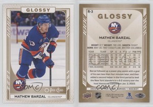 2023-24 Upper Deck Series 1 O-Pee-Chee Glossy Gold Mathew Barzal #R-3