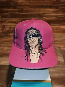 Vintage Rare Bret Hart The Hitman WWF 1990s Big Face Logo Wrestling Hat Snapback - Picture 1 of 17