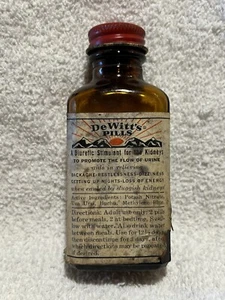 DeWitt’s Pills Diuretic Stimulant For Kidneys Vintage - Picture 1 of 6