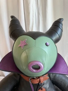 Coach Disney X Villains Maleficent Collectible Bear Plush New with tags Doll - Picture 1 of 11