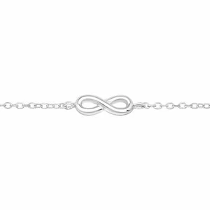 Infinity Fußkettchen 925 Silber - Kinder Damen Mädchen Schmuck - Picture 1 of 5