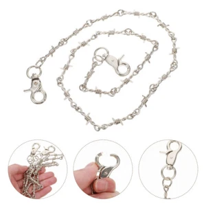 Metal Waist Chain Wallet Belt Hip Hop Pants Punk Body Jewelry for - Picture 1 of 12
