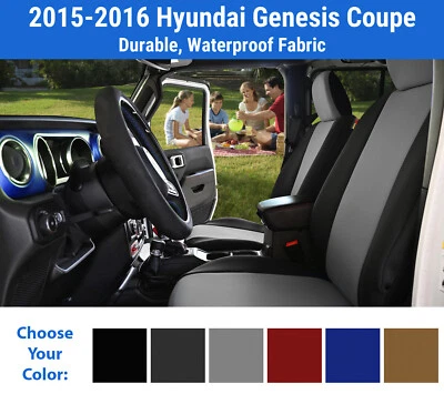 Genuine Neoprene Seat Covers for 2015-2016 Hyundai Genesis Coupe - Image 1 of 4