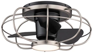 22" WAC Aella Brushed Nickel LED Damp Smart Fandelier Ceiling Fan - Picture 1 of 1