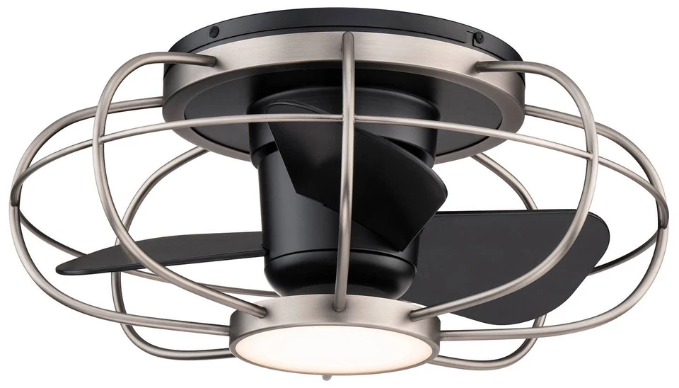 22" WAC Aella Brushed Nickel LED Damp Smart Fandelier Ceiling Fan - Image 1 of 1