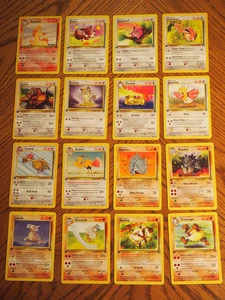 Pokemon 1999 1st edition Jungle Uncommon and Common card set, mint condition - Picture 1 of 24