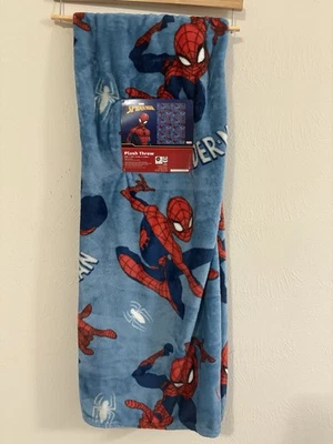 Marvel Spider-Man Plush Throw Blanket Size 50x70 In Free Shipping Brand New - Image 1 of 4