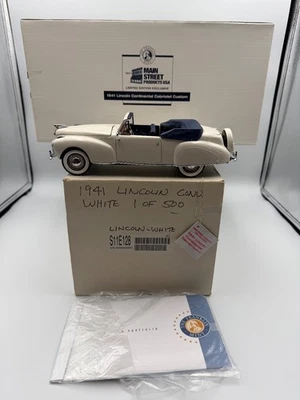Lincoln Continental Cabriolet 1941 Franklin Mint, blanco, 1;24, bonito, en caja Foto 1 de 4