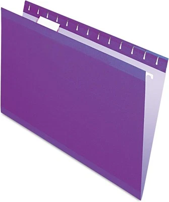 Pendaflex Reinforced Hanging File Folders, Legal Size, Violet, Legal, Violet  - Image 1 of 3