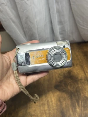 Cámara digital Canon PowerShot A470 plata naranja 7,1 megapíxeles *SOLO PIEZAS* Foto 1 de 4