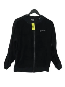Diesel Women's Hoodie UK 8 Black 100% Other Full Zip - Picture 1 of 6