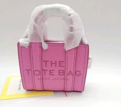 Bolso Bandolera Marc Jacobs The Nano Cuero Lazo Rosa Nuevo MK025029 Foto 1 de 4