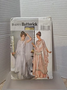 Vintage Butterick Making History Sewing Pattern B4093 Tunic Gown Girdle -  Uncut - Picture 1 of 4