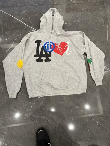 A BATHING APE (BAPE) RARA Felpa con Cappuccio The Kid Laroi Family Club CPFM Bape Rap Uomo XL Stampa Puff RARA