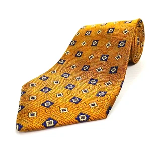 Corbata de seda tejida geométrica de cobre corbata de lujo mejor de su clase Robert Talbott de colección - Imagen 1 de 9