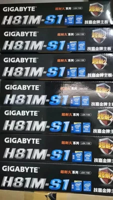 GIGABYTE GA-H81M-S1 Motherboard Support Core i7/i5/i3 LGA1150 DDR3 M-ATX - Image 1 of 2