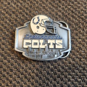 Vtg 1989 Metal Enamel Indy Colts Belt Buckle Special Limited Edition #1496/10000 - Picture 1 of 7