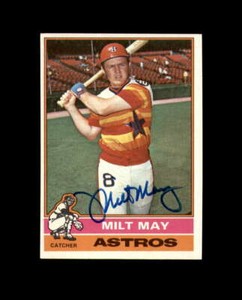 Milt May Hand Signed 1976 Topps Houston Astros Autograph