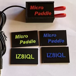 Micro paddle Keyer Ham Icom Yaesu Paddle Morse CW Stampato In 3d - Imagen 1 de 10