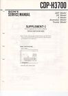 Sony Konvolut 4 Service Manual Supplements Cdp-H3700, H3750, H4700, U.M. B1782