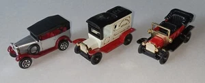 Vintage Tomica Tomy Pocket Cars Type-T Ford Bread Truck Touring Car Datsun Sedan - Picture 1 of 8