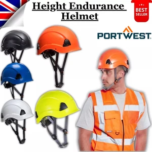 PORTWEST Height Endurance Helmet Scaffolding and Climbing Safety Hard Hat #PS53 - Picture 1 of 17
