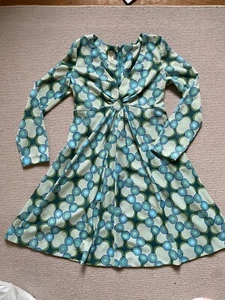 Vintage 1960s Psychedelic Mini Dress M Space Age - Picture 1 of 5