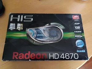 Rare HIS IceQ Radeon HD 4670 1GB AGP Graphics Card HDMI - Picture 1 of 7