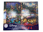 Disney Thomas Kinkade Puzzle 4 Pk 500  Tangled, Sleeping Beauty Mickey Peter Pan