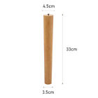 4pcs Wooden Furniture Tapered Legs Feet Replacement For Sofa Table Chair Bench 
