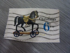 US Postage Christmas Toy Horse 1970 6 Cent - Used - Picture 1 of 1