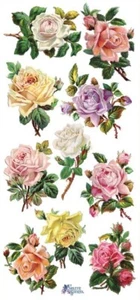PEGATINA VIOLETA - ROSEBUDS PASTEL - 7 3/4" x 3 3/4" 19,5 cm x 9,5 cm - Imagen 1 de 1