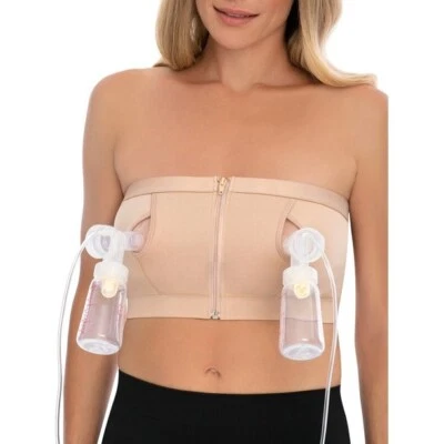 Secret Treasures Beige Maternity Seamless Pumping Bandeau  XL Bra 90100 - Image 1 of 4