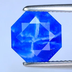 3.18Ct Rare! Gorgeous Round 10.4 MM 100% Natural Blue Green Germany HAUYN - Picture 1 of 5