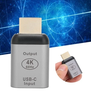Type‑C Female To HD Multimedia Interface Adapter 4K 60Hz Adapter Type C 4K C NEW - Afbeelding 1 van 12