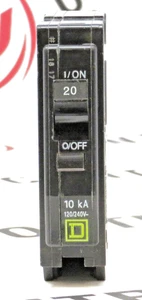 Schneider Electric Square D QO120 Miniature Circuit Breaker 1P 20A 120/240VAC - Picture 1 of 4