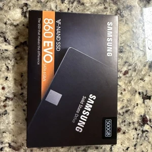 Samsung 860 EVO 500GB,Internal,2.5 inch (MZ76E500BAM) Solid State Drive-NEW - Afbeelding 1 van 4