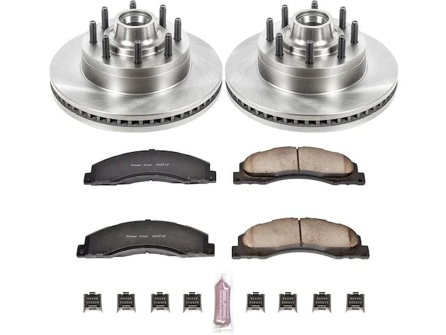Pastilha de freio dianteiro e kit de rotor para Ford E150 E250 E350 Super Duty E450 KP99S6 - Imagem 1 de 1