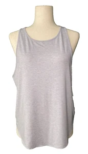 GapFit Breathe Women's Heather Dove Gray Tank Top Activewear SZ Large NEW - Picture 1 of 18